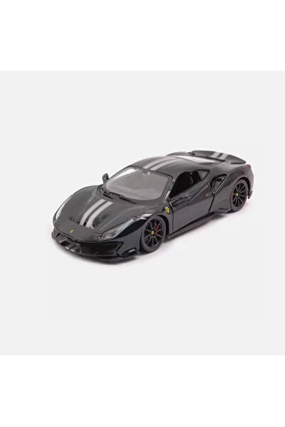 BBURAGO Ferrari Pista 488, 2018, negru, 1/24
