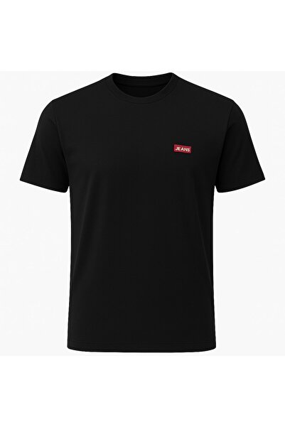 Plus Scorpion Men's Basic T-Shirt - Relaxed Fit, Cotton Fabric, Black & White