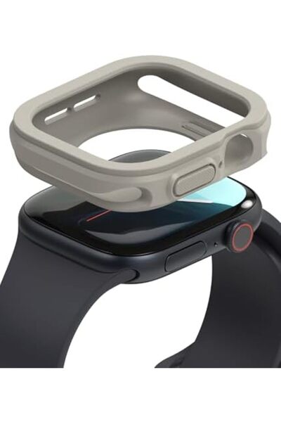 Ringke Air Sports Compatible with Apple Watch 10 46mm Case Thin Soft Flexible Rugged TPU Raised Beze