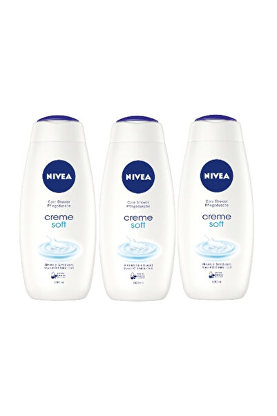 NIVEA Set 3 Gel De Dus Cremos, Creme Soft 3x500 ml
