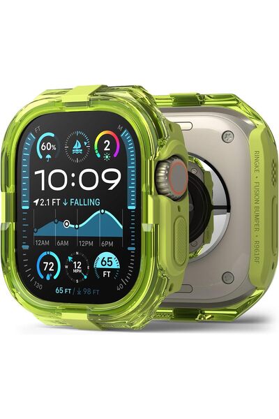 Ringke Fusion Bumper Compatible with Apple Watch Ultra 2/1 Case [Double-Layer] Rugged Bumper Frame P
