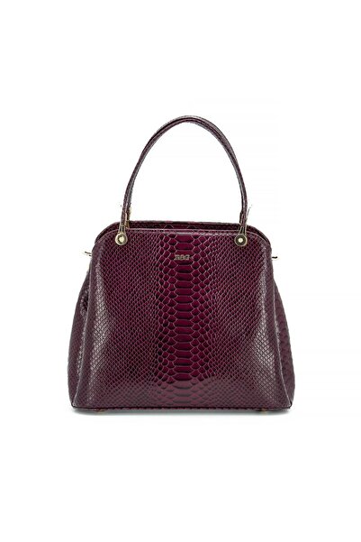 Zea Geanta Office Charme Mov Piele Naturala Sarpe