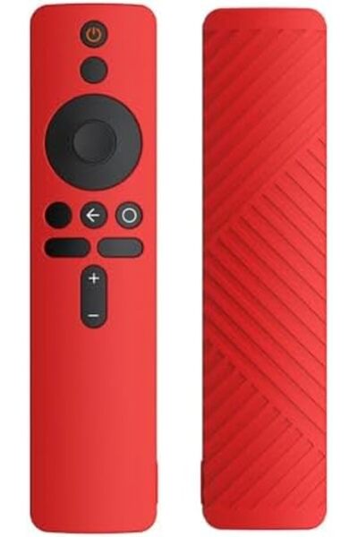 ozone Silicone Remote Control Protective Case Cover for Xiaomi Mi Box S/4X Mi TV Stick Smart Tv - Red