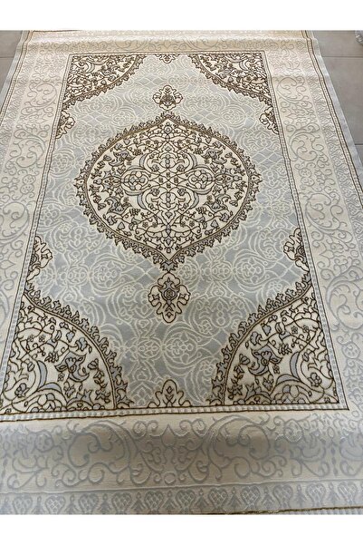 BEĞENDİ HOME 6m2 Modern Dokuma Halı Antialerjik Yumuşak Doku Leke Tutmaz GOLD / Krem