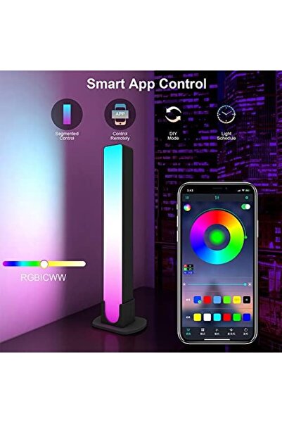 O Ozone Smart LED Light Bar, RGB Smart LED Lamp with 12 Dynamic Modes and Music Sync Modes, Bluetoot