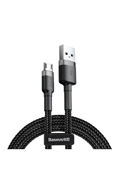 Baseus Cablu de date și încărcare USB Micro-USB Baseus, 1m, Negru, CAMKLF-BG1
