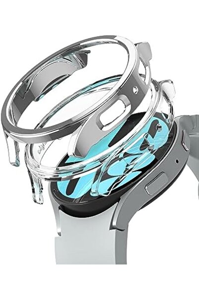 Ringke Samsung Galaxy Watch 6 44mm Case| Slim Series | Clear + Chrome