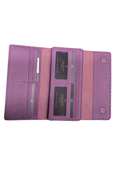 Grande 2723 HAKİKİ DERİ SARI CÜZDAN