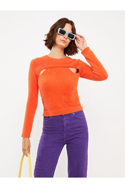 LC Waikiki Crew neck solid long sleeve women knitwear sweater