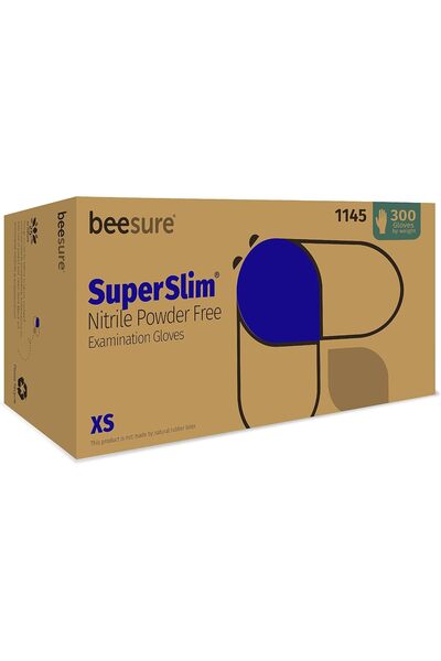 Cranberry Pr قفازات فحص بيشور سوبر سليم نتريل خالية من البودرة - مقاس صغير جدًا