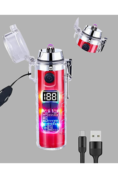 byzm MX8811 USB Şarj Edilebilir Fenerli Çakmak