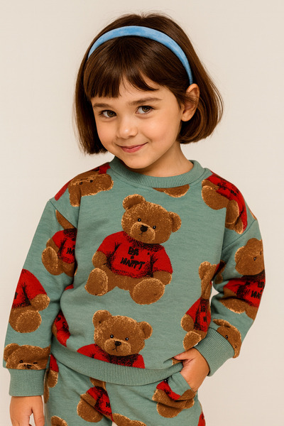 KAMİKAM 2-компонентен комплект за момичета, високо качество, без копчета