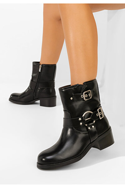 B T Shoes Černé dámské kotníková obuv Pamira