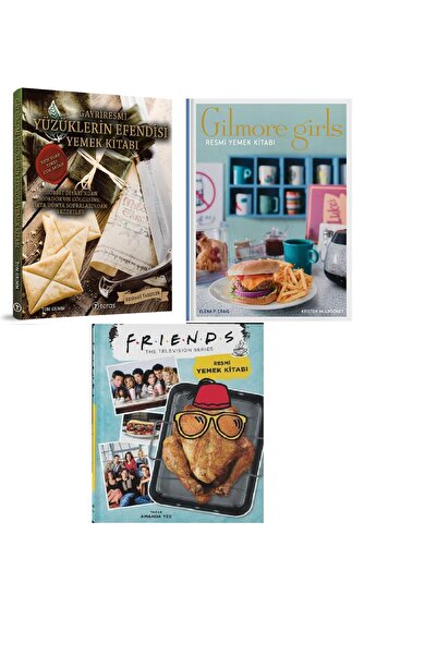 Teras Kitap GİLMORE GİRLS+FRİENDS+YÜZÜKLERİN EFENDİSİ YEMEK KİTABI 3 KİTAP TAKIM