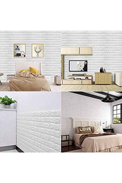 urevo 10pcs 3D Wall Sticker Self-Adhesive Wall Panels : Anti-Collision Soft P...