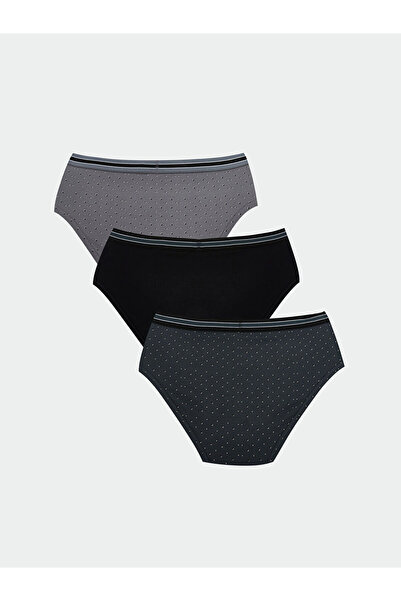 LC Waikiki Create Your Style with Uzg Store |   Standard Mold Cotton Flexible Men's Slip Panties 3-Pack