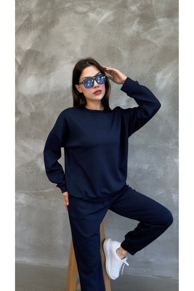 PONÇİK Kadın Modal Scuba Mevsimlik Eşofman Takımı – Soft Touche, Oversize Spor 25503