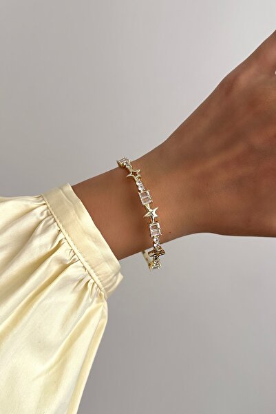 Okko Store Çelik Yıldızlı Kelepçe Bileklik