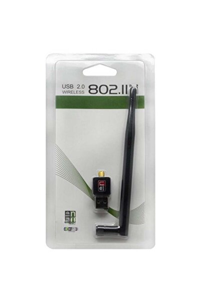 TFF Fully 300 Usb Antenli 802.11N Wifi 7601 Chipset 2.4Ghz 5Db 150 Mbps Ip Uy...