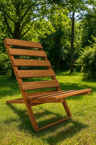 DEKORELA Ahşap Şezlong Sandalye
