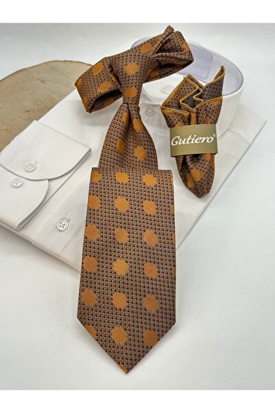 Gutiero Класическа вратовръзка със златни шарки