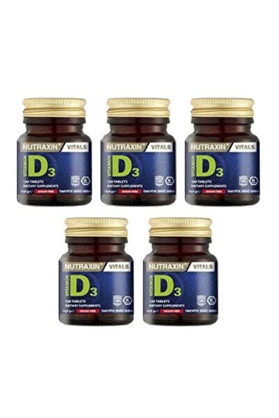 Nutraxin Vitamin D3 120 Tablets 5 Pieces