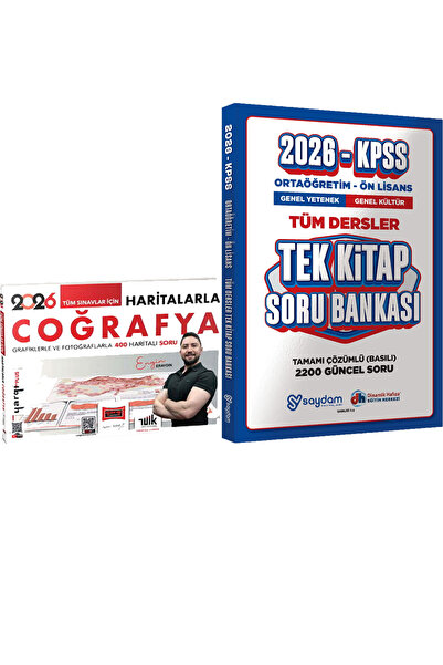 Yargı Yayınları 2026 Tüm Sınavlar İçin Haritalarla Coğrafya 400 Haritalı Soru...