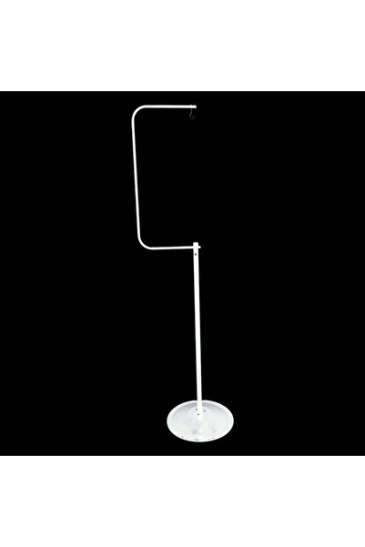 Others Metal Bird Cage Stand with Hanging Hook, White