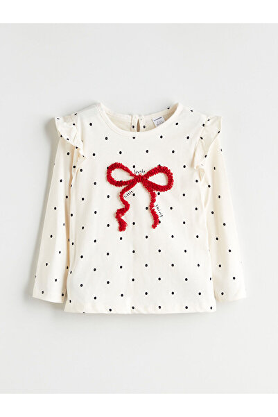 LC Waikiki New Season Crew Neck Printed Girls' Blouse and Leggings 2-Piece Set