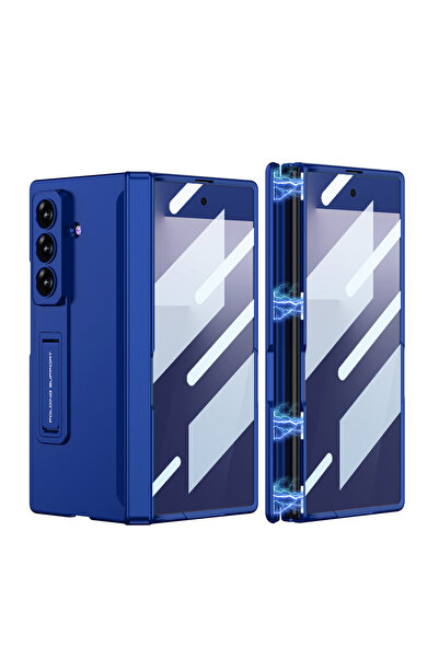 Canpay Samsung Galaxy Z Fold 7 Uyumlu Kılıf Manyetik Açılır Katlanır Menteşel...