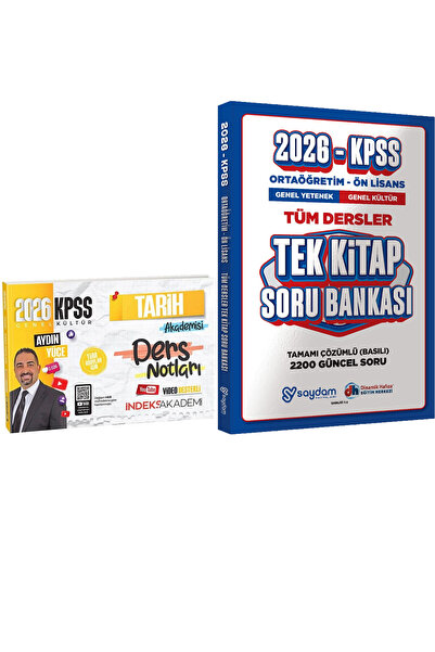 İndeks Akademi Yayıncılık 2026 KPSS Tarih Akademisi Video Ders Notları + Orta...