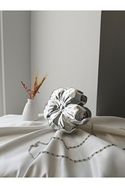 VivazzaLuxe Flower Model Silver Wedding Engagement Evening Women's Evening Dr...