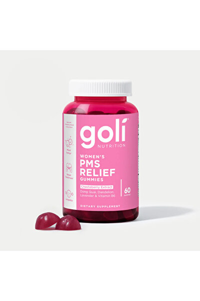Goli Nutrition حلوى جيلاتينية غنية بالفيتامينات لدعم متلازمة ما قبل الحيض للن...
