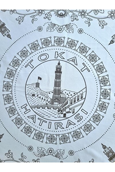 Milenam Patterned Seamless Tablecloth Tablecloth Picnic Cloth with Guipure