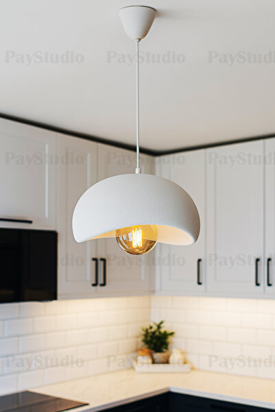 PayStudio Beton Görünüm Tekli Sarkıt Avize Bohem Modern Rustik (E27 Ampul Hediyedir.)