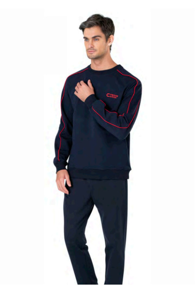 Pierre Cardin Men's Long Sleeve Two Yarn Matching Set 61Al1In4Da