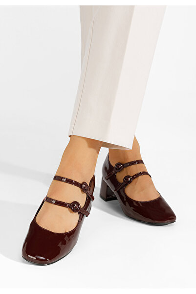 B T Shoes Γοβες Anitra μπορντό