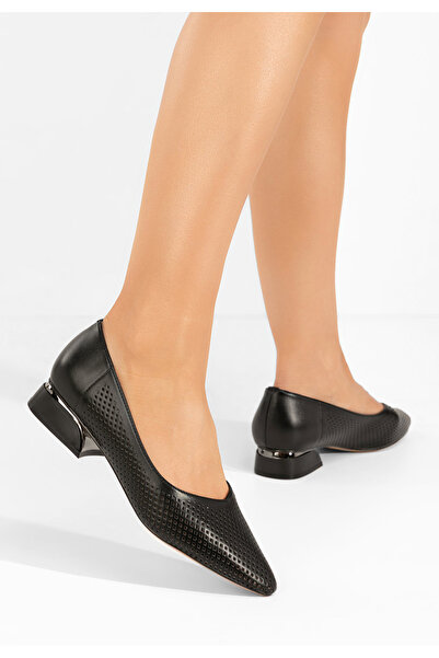 B T Shoes Γόβες με χαμηλό τακούνι Donya μαύρα