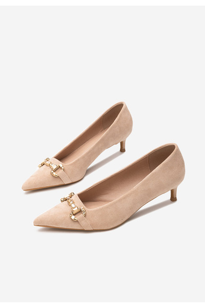 B T Shoes Khaki lodičky do špičky Treva