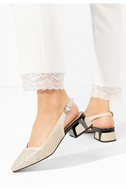 B T Shoes Pantofi slingback Rahela bej