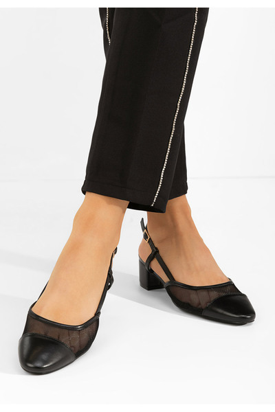 B T Shoes Γοβες Velva μαύρα