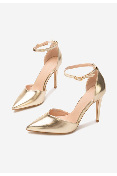 B T Shoes Zlaté lodičky do špičky Jalisa