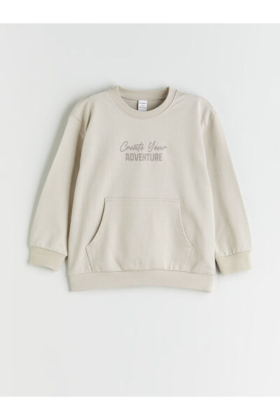 LC Waikiki New Season Printed Boys' Sweatshirt and Sweatpants Set of 2