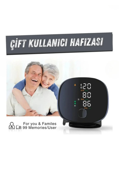 teknotrust Dokunmatik LCD Ekranlı Akıllı Bilek Tansiyon Aleti – Dijital, Şarj...