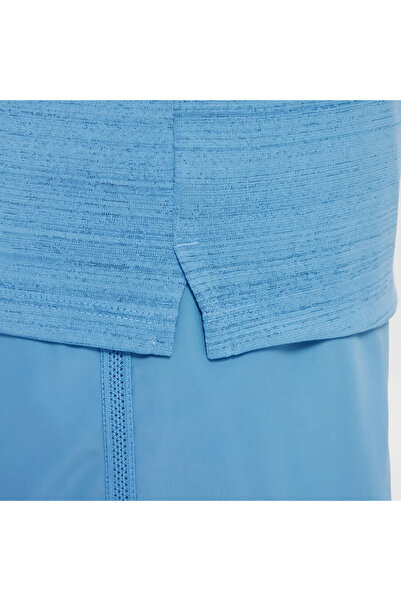 Nike tricou sport albastru dri-fit pentru băiat miler - antrenament, alergare, fotbal și utilizare zilnică dd3055