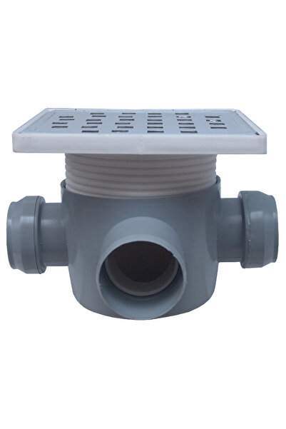 EVOSANITARY Sifon de pardoseală pătrat cu coloană verticală SL 2 intrări la 9...