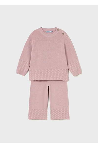 MAYORAL Pink Baby Girl Knitwear Set 2592