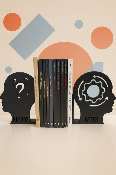 TODEKORA Before After Kitap Tutucu Dekoratif Estetik Kitap Desteği Kitaplık D...