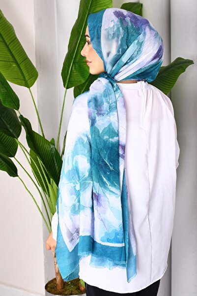 Golden Rose Patterned Bamboo Shawl