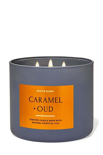 Bath & Body Works Caramel & Oud 3-Wick Candle